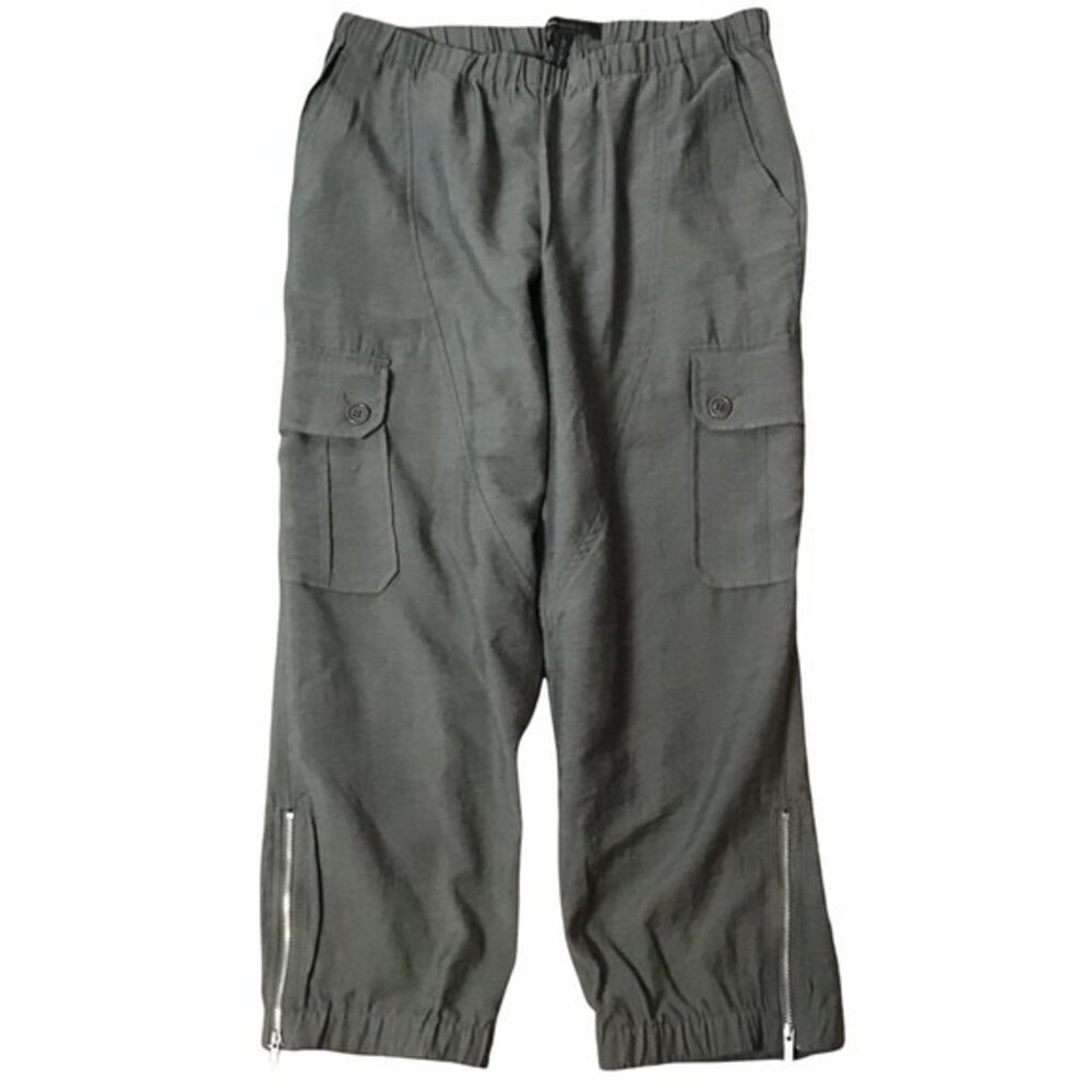 BCBGMaxAzria Olive Green Cropped Pants Size M